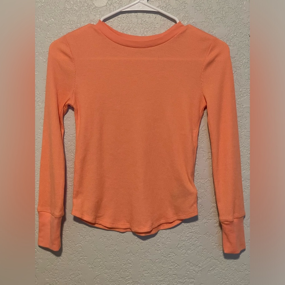 Gap Kids Girls Long Sleeve Waffle Shirt Size M